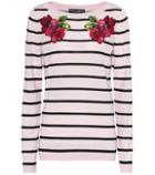 Polo Ralph Lauren Embroidered Cashmere And Silk Sweater