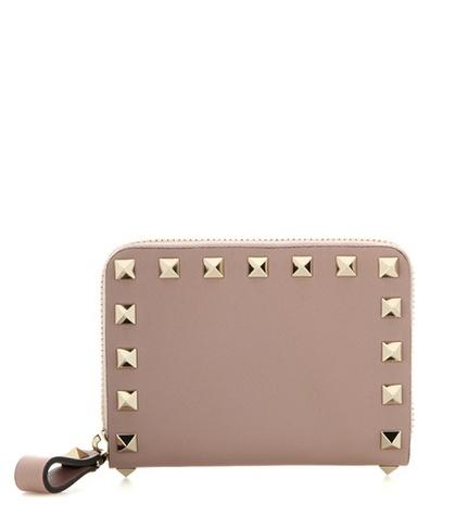 Bower Swimwear Valentino Garavani Rockstud Leather Wallet
