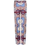 Burberry Printed Silk Trousers