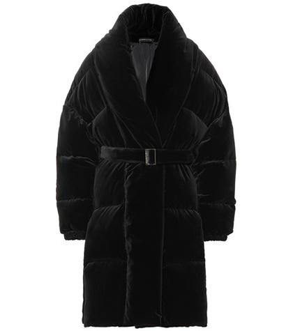 Alexandre Vauthier Velvet Puffer Coat