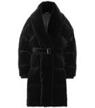 Alexandre Vauthier Velvet Puffer Coat
