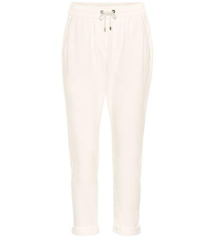 Brunello Cucinelli Cotton-blend Cropped Pants