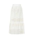 Dolce & Gabbana Cotton Lace Maxi Skirt