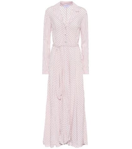 Gabriela Hearst Beaton Striped Silk Dress