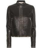 Valentino Rockstud Untitled Leather Jacket