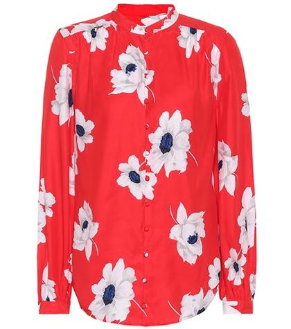 Equipment Leema Floral Silk Shirt