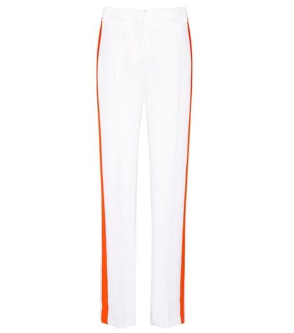 Victoria Victoria Beckham Crêpe Striped Trousers