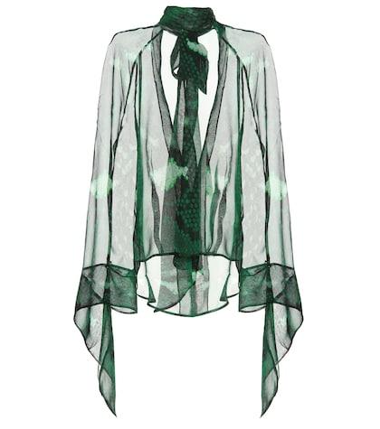 Petar Petrov Barry Snake-printed Silk Blouse