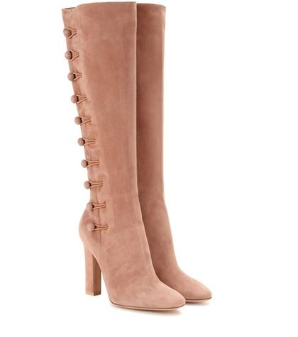 Gianvito Rossi Savoie Suede Knee-high Boots