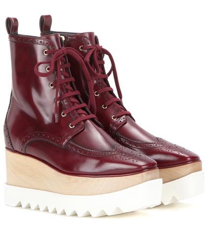 Stella Mccartney Elyse Brogue Platform Boots