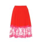 Canada Goose Lace-trimmed Crêpe Skirt