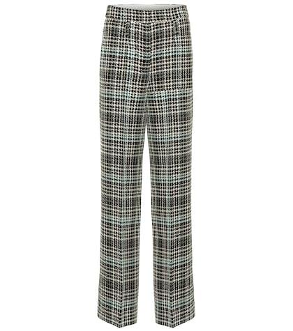 Dorothee Schumacher Charismatic Check Wool-blend Pants