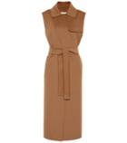 S Max Mara Laura Sleeveless Wool Coat
