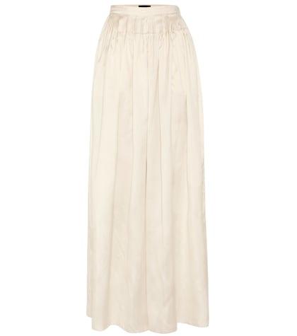 Roger Vivier Vopa Silk Wide-leg Trousers