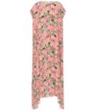 Vetements Asymmetric Floral Dress