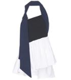 Isa Arfen Asymmetric Cotton-blend Top