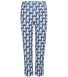 Prada Printed Stretch-cotton Cropped Trousers