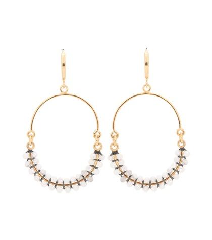 Isabel Marant Perky Beaded Hoop Earrings