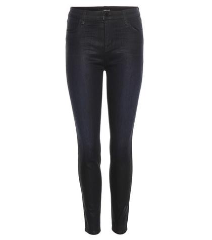 J Brand Alana High-rise Coated Cropped Jeans