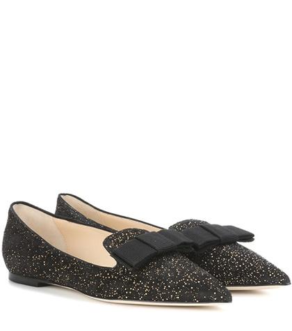 Jimmy Choo Gala Glitter Ballerinas
