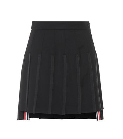 Thom Browne Wool And Mohair Mini Skirt