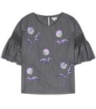 See By Chlo Embroidered Wool Blouse