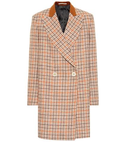 Golden Goose Deluxe Brand Checked Wool Coat