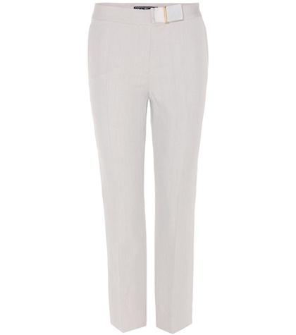 Isabel Marant Mid-rise Linen-blend Trousers