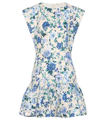 Zimmermann Moncur Floral Linen Minidress