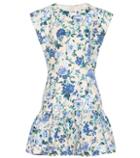 Zimmermann Moncur Floral Linen Minidress