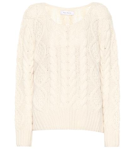 Ryan Roche Cashmere Cable-knit Sweater