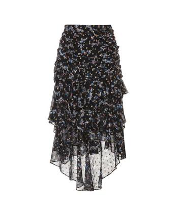 Zimmermann Cella Silk-blend Midi Skirt