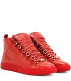 Emilio Pucci Arena High-top Leather Sneakers