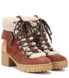 See By Chlo Eileen Suede And Shearling Boots