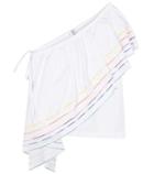 Valentino Wedge One-shoulder Cotton Top