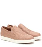 Sies Marjan Embroidered Leather Slip-on Sneakers
