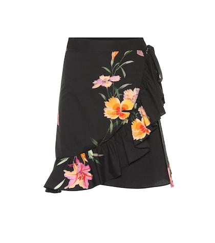 Etro Ruffled Cotton Miniskirt