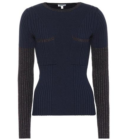 Kenzo Ribbed Wool-blend Sweater
