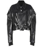 Stella Mccartney Leather And Denim Jacket