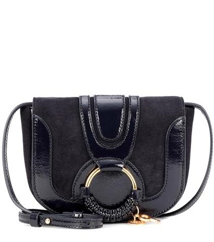 Loewe Hana Mini Patent Leather Shoulder Bag