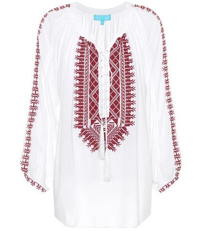 Melissa Odabash Simona Embroidered Top