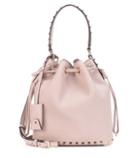 Valentino Valentino Garavani Rockstud Small Leather Bucket Bag