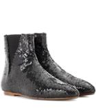 Loewe Sequined Ankle Boots