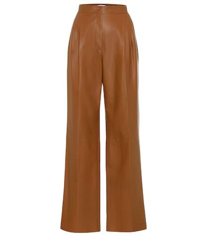 Prada High-rise Leather Pants