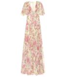 Giambattista Valli Tiered Floral Silk Maxi Dress