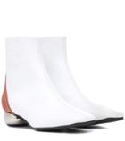 Alessandra Rich Leather Ankle Boots