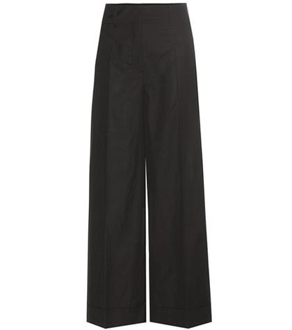 Valentino Wide-leg Cotton Trousers