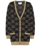 Gucci Wool-blend Gg Intarsia Cardigan