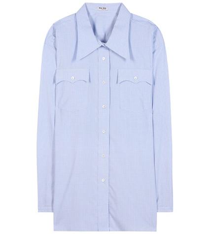 Miu Miu Oversized Cotton Blouse