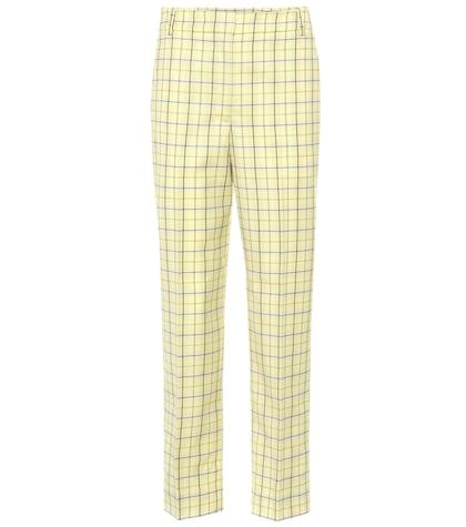 Tibi Taylor Mid-rise Cropped Pants
